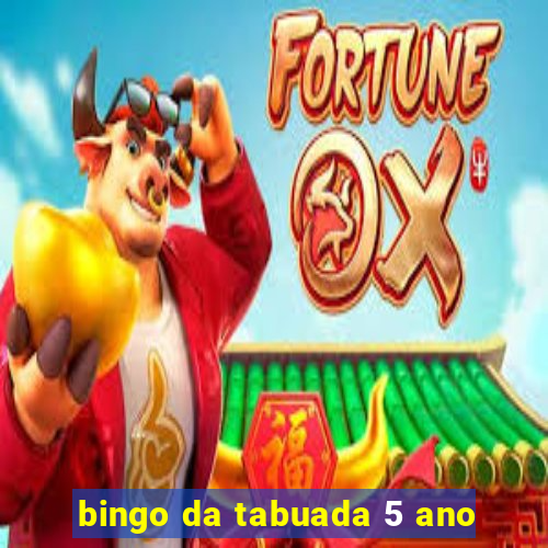 bingo da tabuada 5 ano